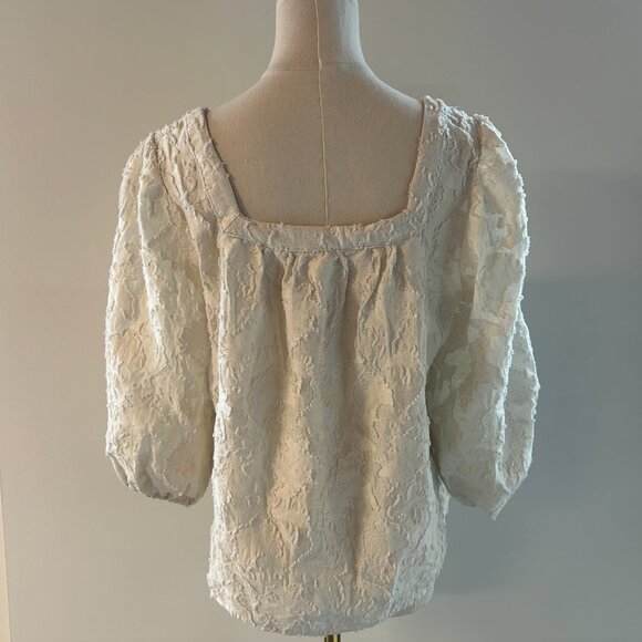 Anthropologie Cream Blouse - Picture 2 of 2